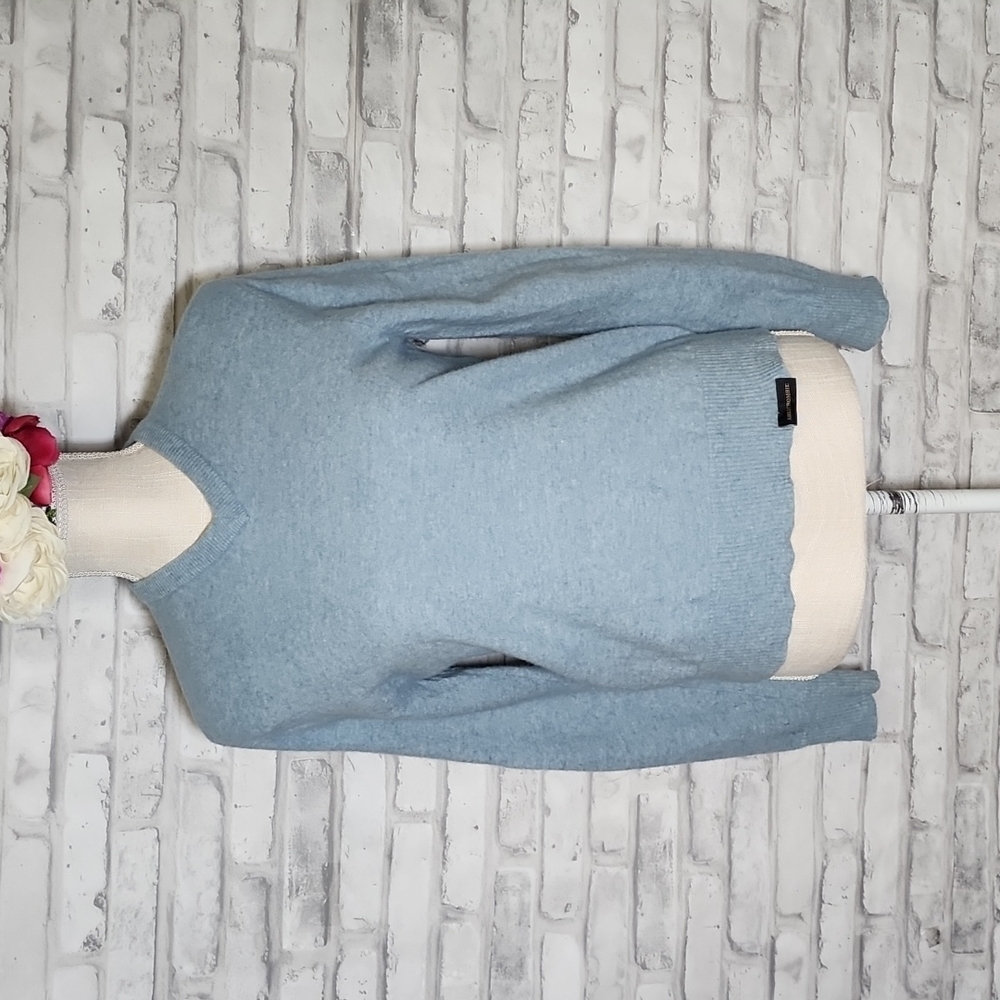 Vintage Abercrombie and Fitch Blue Lambs Wool 90s Pullover Sweater